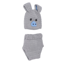 Niedliche Tier-Baby-Fotografie-Kostüme, Wollfaden,
