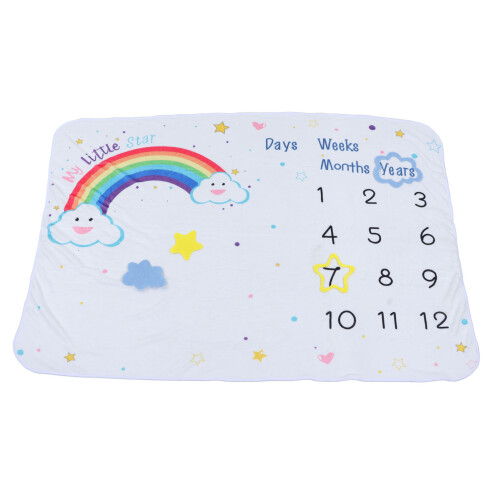 Baby Monatsmeilenstein Decke 150x100cm Polyester