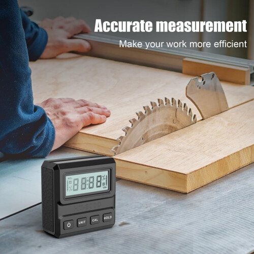 Digital Protractor Inclinometer Level Angle Meter With Magnetic 90 Degree Ruler Ref: 6404 1
