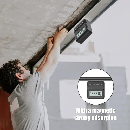Digital Protractor Inclinometer Level Angle Meter With Magnetic Base 90 Degree Ruler Ref: 8304 1