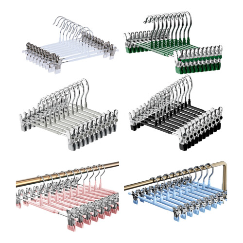 Multifunctional Expandable Garment Hanger With Nonslip-Pink 1