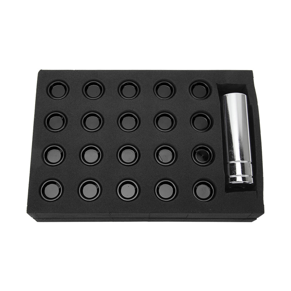 Lug Nuts With High Strength Steel Alternative, Open End M12x1.5 42Mm Lug Fasteners For Universal Wheel Fitment, Closed-End One-Piece Design With 9190834861906