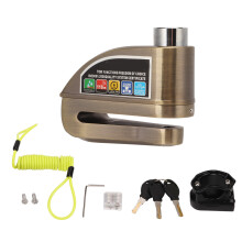 Candado para motocicleta resistente a la intemperie y a la temperatura, con alarma de 110 dB, tecnología antirrobo y ajuste universal para