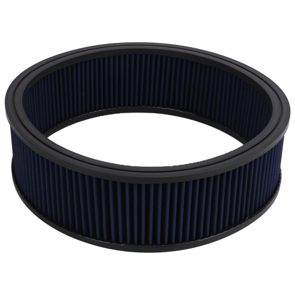 Air Cleaner For Performance Intake Systems, Replacement Washable And Reusable Round Cotton Fiber Air Filter Element With High Flow Technology, 9464372401727
