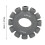 Silicone Grip Circle Trainer 60-70lb Decompression Ring Grey 8cm 2