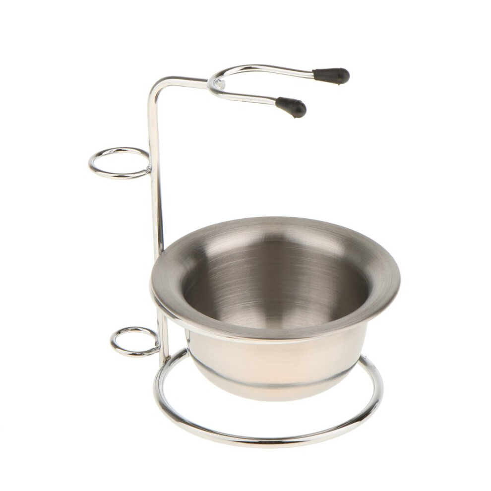 Shaving brush stand made of alloy  stainless steel shaving mug set