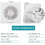 Exhaust Fan for Bathroom Balanced Air Solution, Silent Operation Durable ABS Plastic Copper Motor Quick Installation 2
