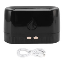 Diffuseur d'arômes portable à effet flamme pour la maison et le bureau, appareil d'aromathérapie ultrasonique avec ambiance de flamme réaliste et