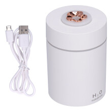 Mini umidificador portátil para viagens, quarto e mesa, difusor de óleos essenciais e aromas com névoa fria, USB, 2 modos ajustáveis,