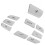 Multi-Function Stainless Steel Chef Knife 8 inch Ergonomic Handle Sharp Grey 6