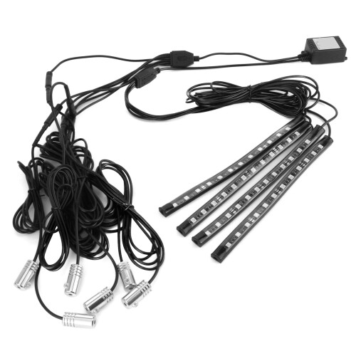 Εσωτερικός φωτισμός LED RGB Αδιάβροχες λωρίδες LED, πολύχρωμη μουσική εσωτερικού 2