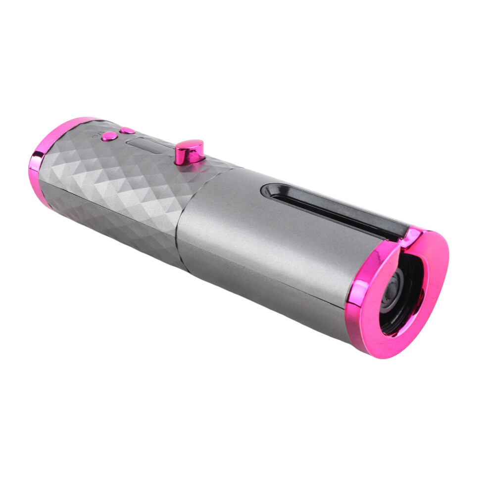 Portable Automatic Cordless Hair Curler USB Rechargeable Gray