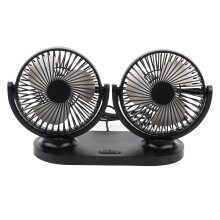 Ventilatore di raffreddamento per auto, condizionatore d'aria portatile a doppia testa ruotabile a 360 gradi con regolazione continua della