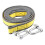 Woven Polyester Webbing Tow Strap, Woven Polyester Webbing with Reinforced Edging for Maximum Durability, Tow Strap with Hooks Metal Safety Hooks 2