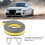 Woven Polyester Webbing Tow Strap, Woven Polyester Webbing with Reinforced Edging for Maximum Durability, Tow Strap with Hooks Metal Safety Hooks 8