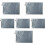 6 x waterresistant document pouch with zippers, Oxford wallet, document organizer, bag, document case, document holder, gray briefcase 5