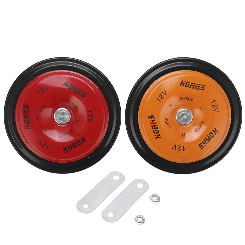 Uni Fit Loud Horn System, Electric Horn With Penetrating Sound And Stable Output, Waterproof High Low Tone Metal Body Air Horn For Cars Trucks 9190834439082