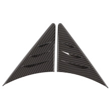 Aileron latéral arrière de voiture design, autocollant de protection, en ABS noir mat, imperméable et résistant aux rayures, auto-adhésif.