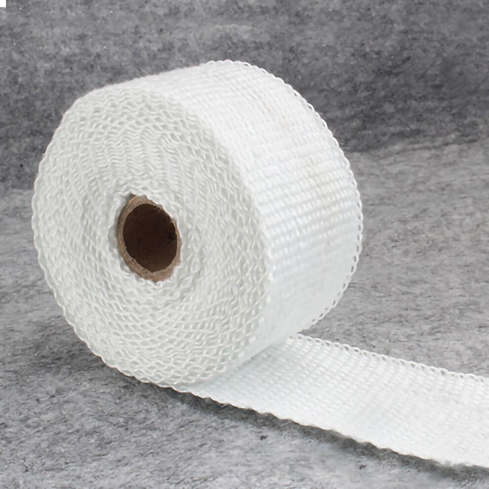 Exhaust Heat Wrap Fiberglass Heat Shield Thermal Wrap Tape High Temperature Resistance Engine Exhaust Insulation High-Quality Lock Weave Technology 9190834439242