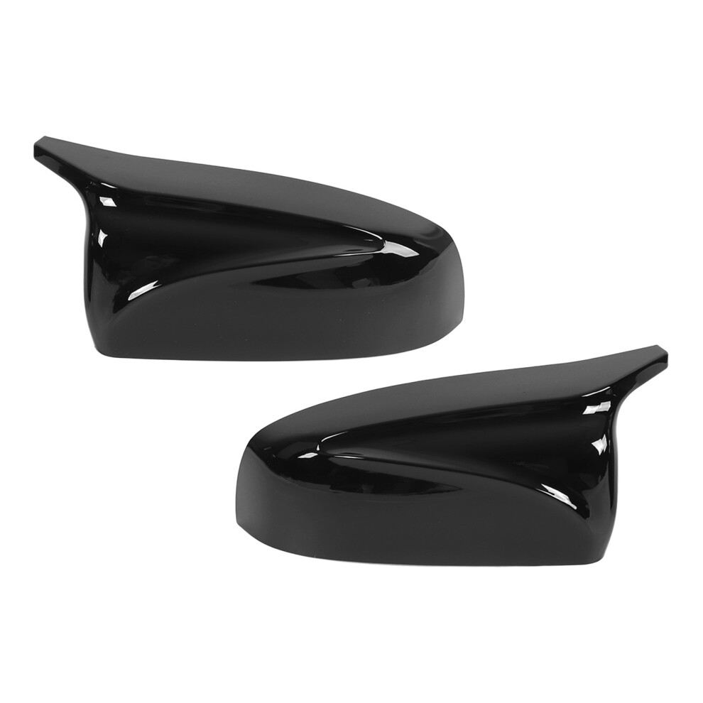 2Pcs Car Side Mirror Cover Caps Trim For E70 X5 2007Â2013 Black 9331376924852