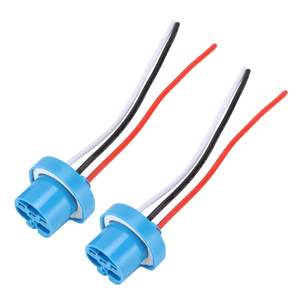 Heat Resistant 9007 Female Socket Harness For 9004 Hb1 Hb5 Bulbs 12V-24V Light 9421377529375