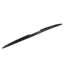 Stampo posteriore universale per auto, spoiler lip, 134,5 cm, stile fibra di carbonio lucida, rosso