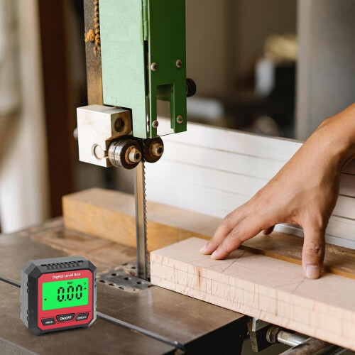 Digital Protractor, Digital LCD Protractor, Inclinometer With Clear Red Display, Bubble Box Included 2