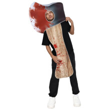 Komisches gruseliges Halloween-Outfit mit blutigem-Blutige Axt