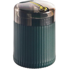 (Dark Green) Pop-Up Automatic Toothpick Dispenser, Luxury Push Button Toothpick Holder, Portable Toothpick Holder Pops Out