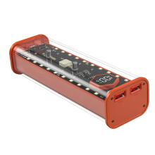 Welding 4x21700 Battery Case Box For Mobile Phones With USBC Outputs Fast Charging Orange