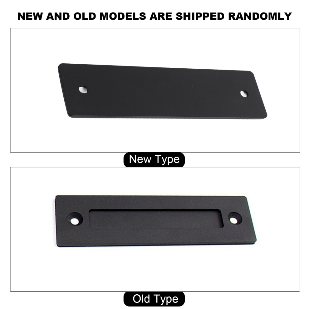 Sliding Barn Door Handle Black Double Sided Rectangular Carbon Steel 600G 7891381396768