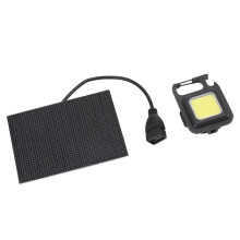 Monokristalline Solar-LED-Leuchte 5W 8x11cm USB-C