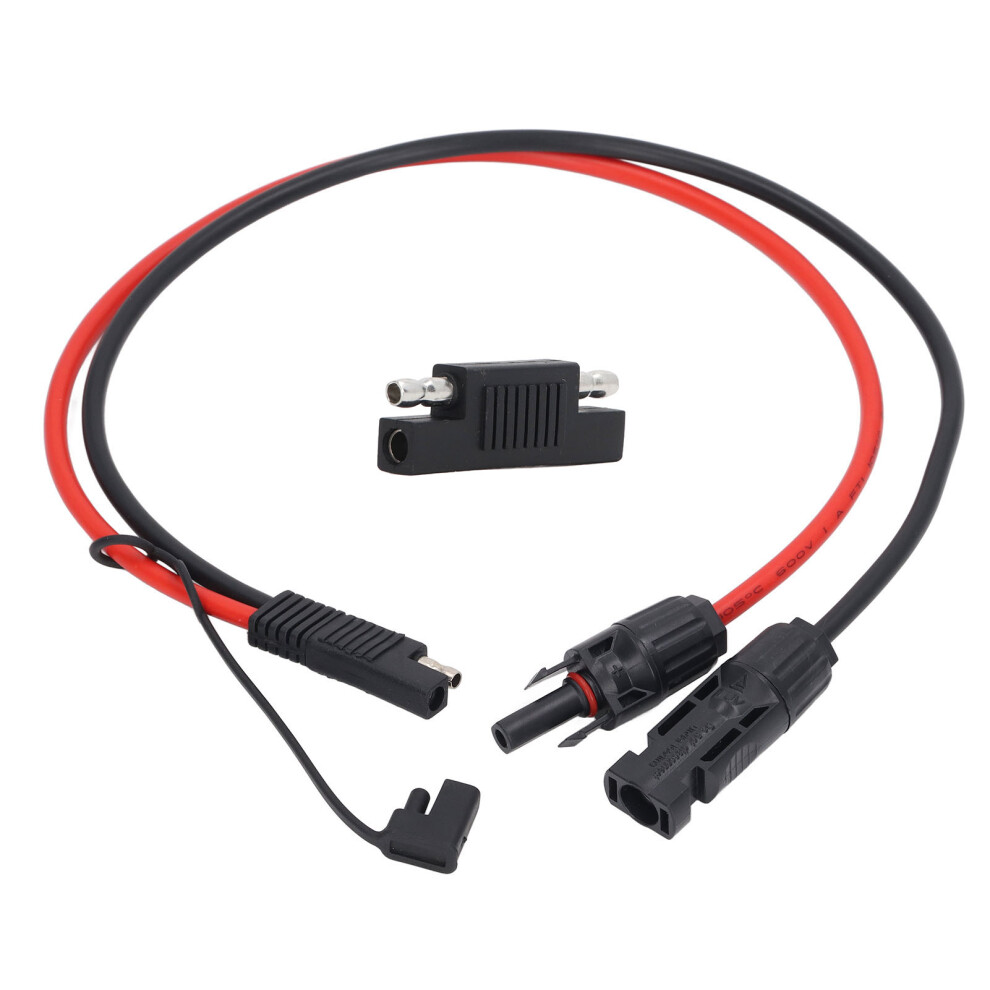 Powerful Sae Connector Solar Panel Extension, Premium 10Awg Copper Wire Double Layer Pvc Sheath For Low Power Loss In Automotive Rv Battery 9448196834817