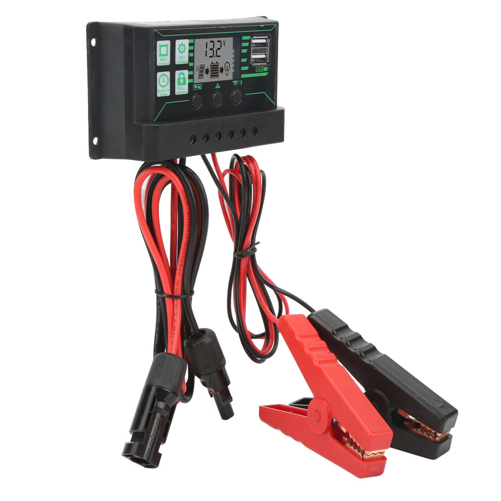 12V/24V 360W Mppt Solar Panel Charge Controller Lcd Display, Compact 13.2X6.7x3cm 7671372399288