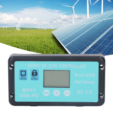 Regolatore di Carica Solare MPPT da 12V/24V 40A con USB PD QC3.0 LCD