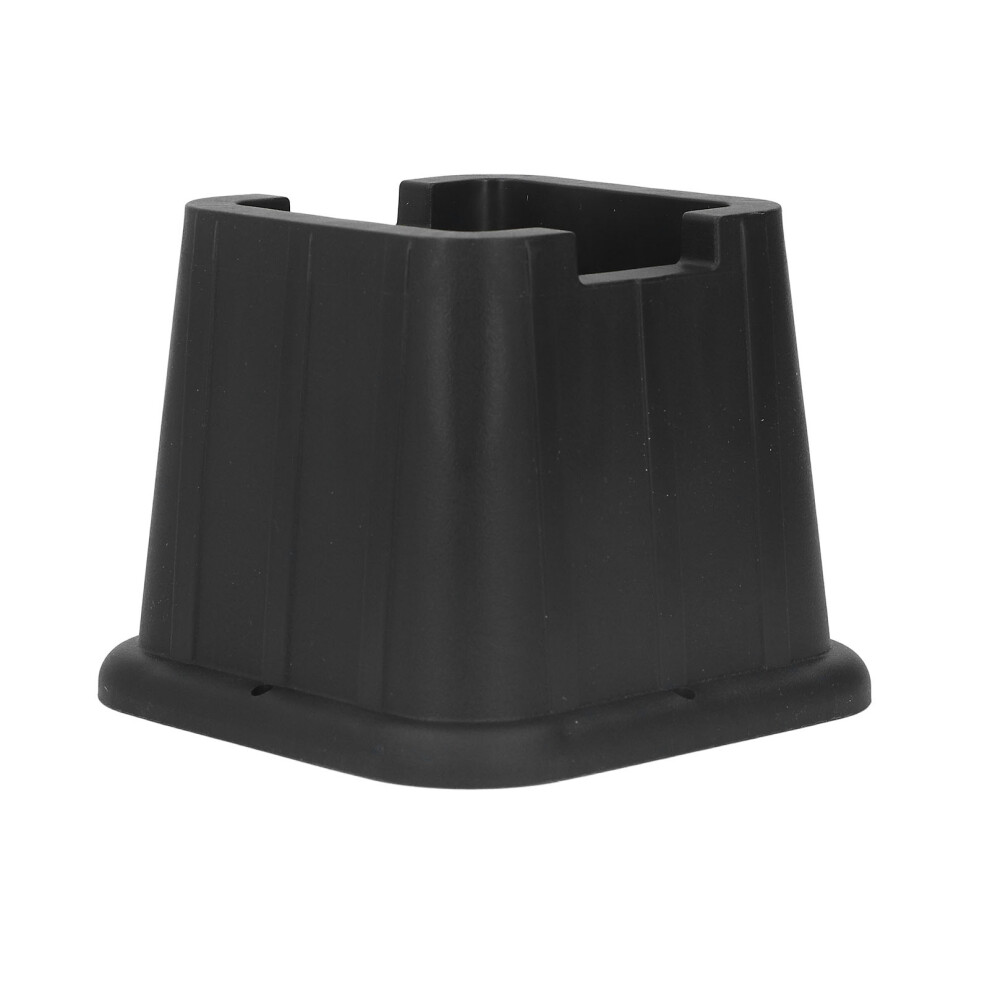 3In Rise More Room: 6 Black Plastic Chair Sofa Desk Risers 8481372639562