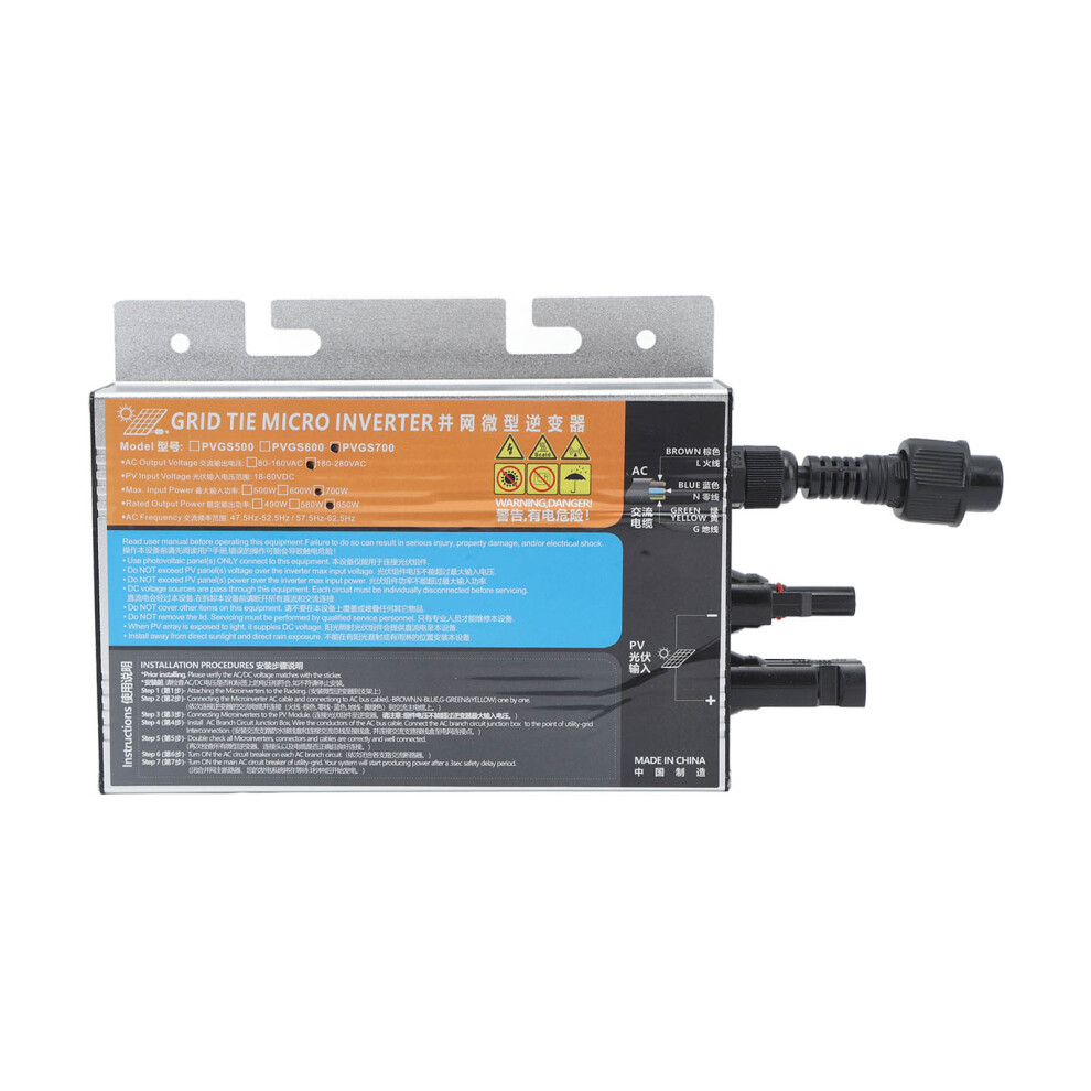 Pvgs Solar Grid Tie Micro Inverter 700W Reine 7751901368104
