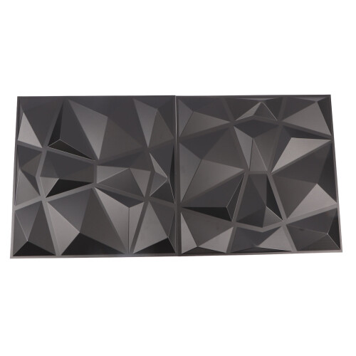 12 Stück 3D-Wandpaneele im Diamant-Design, 1