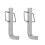 2 Stück Premium Snap L Pins Stahl Snap L Pins 14
