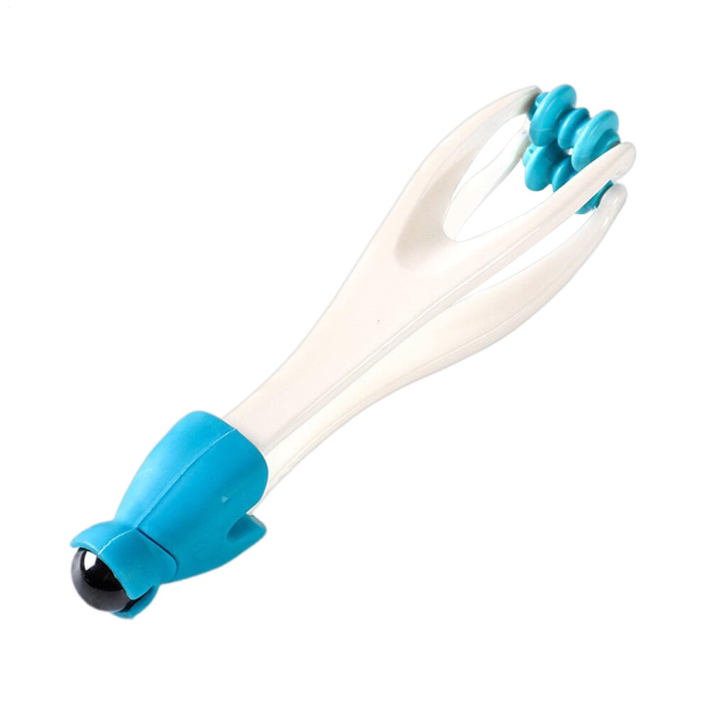 Blue Fingerroller Â Manual Massage Device, Portable Rolling Tool For Muscle Relaxation, Stress Relief
