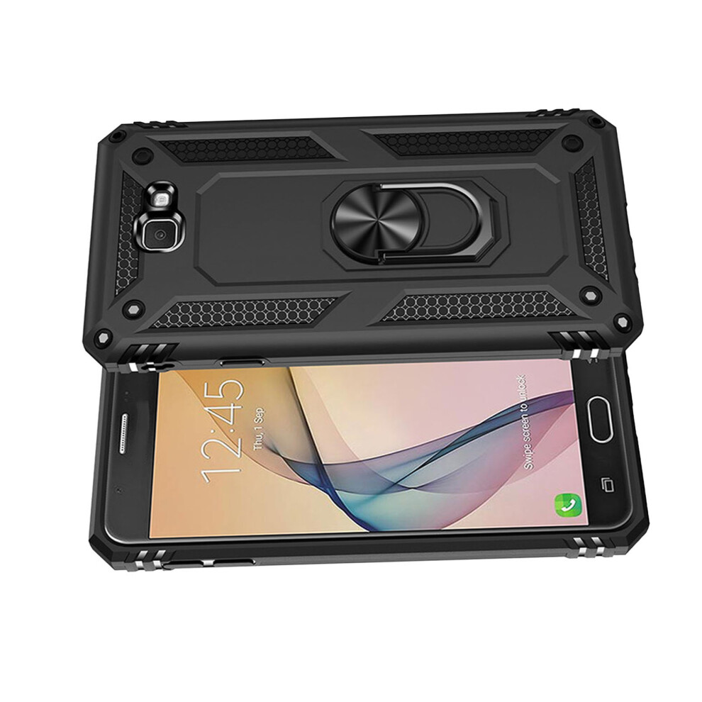 Rugged Pc Phone Case For Galaxy J7 Prime & On7 2016 5.5Inch Black 4671371271922