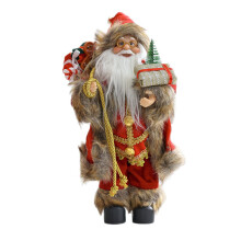 Rode kerstman beeldje sculptuur vakantie decoratie voor-2
