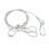 Safety Cable for Stage Light, Braided Cable with Buckle Ends, 34.7in 6mm 2pc 1
