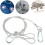 Safety Cable for Stage Light, Braided Cable with Buckle Ends, 34.7in 6mm 2pc 5