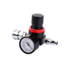 1/4 Inch Air Pressure Regulator Control for Compressor Pumps with Gauge Adjustable PC 10mm Connection
