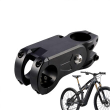 Bicycles Stem, Aluminium Alloy Stem, Adjustable Riser Handlebar Stem, Sturdy Stem Extender, Black