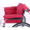 Wheelchair Cushion with Integrated Back Support Washable Polyester Cotton Blue Sciatica Relief Back Pain 2