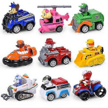 (9pcs)Lookout Patrol Canina Tower Vehicle Bus Observation Tower Children'...