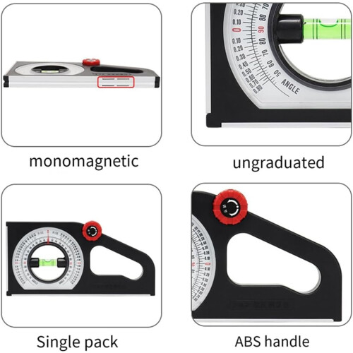 Engineering Inclinometer Universal Slope Measuring Scale Model A Multifunctional Goniometer Instrument 2
