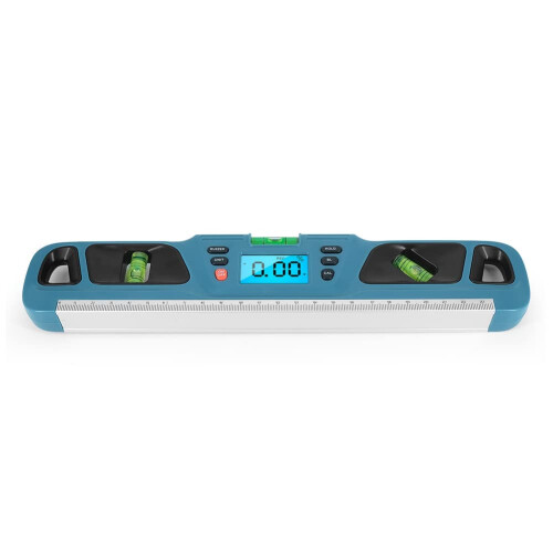 Digital Spirit Level Inclinometer Model 200 Horizontal Electronic Inclinometer Protractor Blue